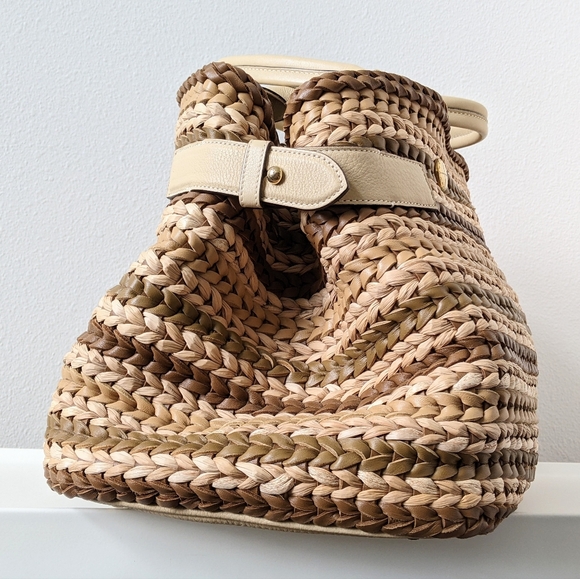 Loewe 2013 Runway Leather/Straw Bag - Picture 6 of 15